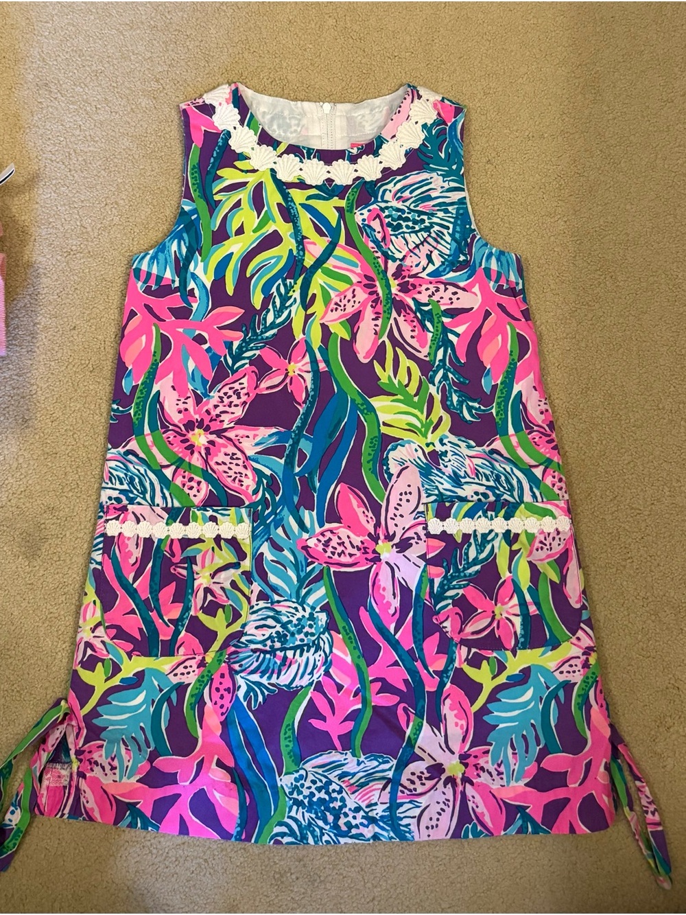Lilly Pulitzer Pink Multi Tropical Shift Dress